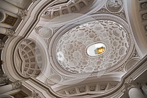 Ceiling of Church of San Carlo alle Quattro Fontane