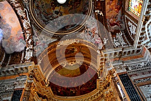 The Ceiling of the Church of Santa Maria della Vittoria photo