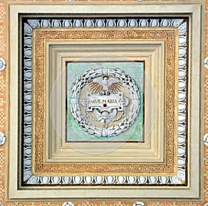 Ceiling decoration at Basilica Papale San Paolo fuori le Mura