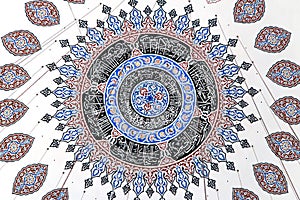 Ceiling decoration of Sehzade Mosque photo
