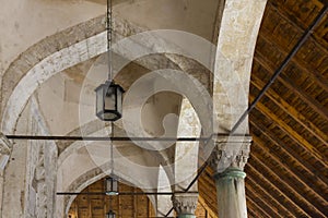 Ceiling detail of Karadjoz-bey mosque in Mostar