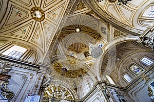 Ceiling Dome Basilica Our Lady Solitude Facade Church Oaxaca Mexico