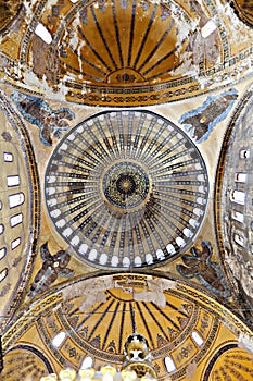 Ceiling and dome of Haghia Sophia
