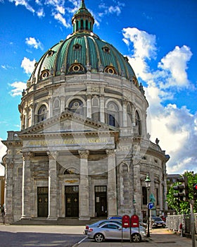 Ceiling dome of St Nikolai kirke in Denmark