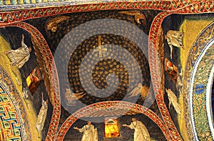 Ceiling of galla placidas mausoleum photo