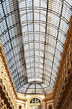 Ceiling of galleria Vittorio Emanuele II in Milan