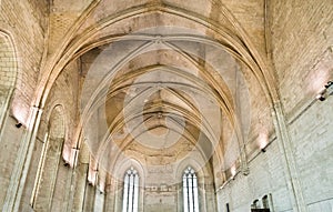 The ceiling of the Grand Chapel in the Papal Palace in Avignon