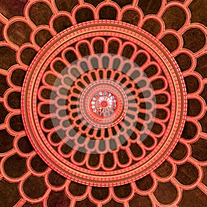 ceiling in The Great Synagogue, a historical building in Gorlitz, Germany.