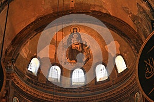 Ceiling of Hagia Sofia in Istanbul