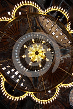 Ceiling of Hagia Sophia, Istanbul photo