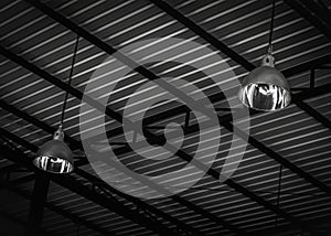 Ceiling of industrial storehouse