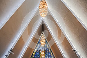 Ceiling inside Arctic Cathedral