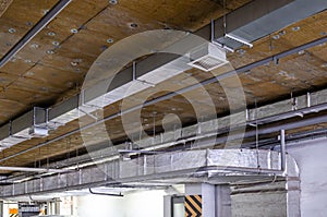 Ceiling insulation, ventilation system air ducts