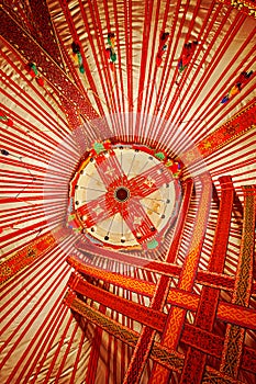 Ceiling of Kazakhstan Yurt