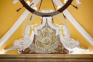 Ceiling of Komsomolskaya metro station photo