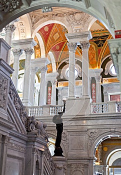 Ceiling of Library Congress in Washington DC