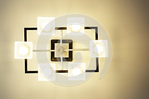 Ceiling light fixture isolated on white background