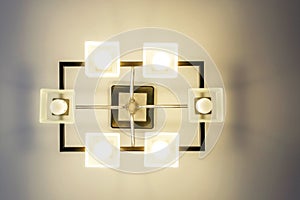 Ceiling light fixture isolated on white background