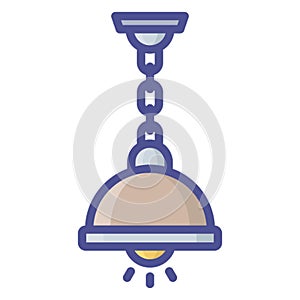 Ceiling light Isolated Vector Icon fully editable