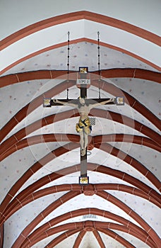 Ceiling in Maria im Grunen Tal pilgrimage church in Retzbach, Germany