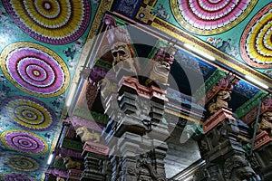 Ceiling Meenakshi Sundareswarar Temple in Madurai