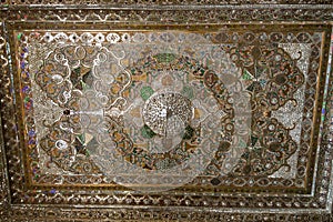 Ceiling of Mirror house of Zinat ol-Molk House belonged to Qavam family and the main hall of it is decorated with mirrors