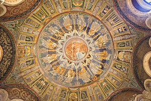 Ceiling Mosaic of the Arian Baptistery