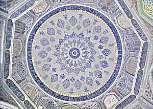 Ceiling ornament of Shirin-Bika mausoleum, Samarkand