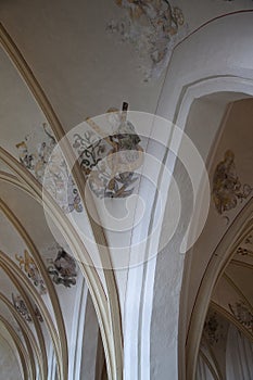 Ceiling painting in the old protestant church