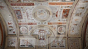 Ceiling in Palacio Ducale in City of Mantova  Lombardy, Italy