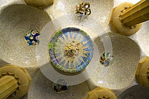 Ceiling in Park Guell