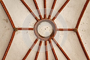 Ceiling in the passage from Holstentor, Lubeck, Germany.