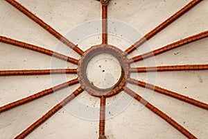 Ceiling in the passage from Holstentor, Lubeck, Germany.