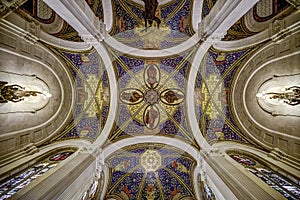 Ceiling of the peace palace photo