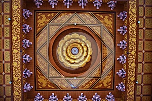 The ceiling of Puu Jih Shih Buddhist Temple , Sandakan , Borneo Island