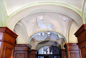 Ceiling of ruined building