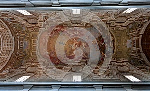 Ceiling Santa Maria del Carmine Florence, Firenze, Toscany, Italy