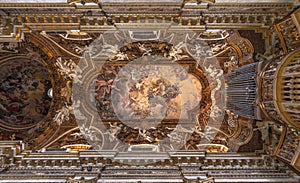 Ceiling of the Santa Maria della Vittoria Church photo