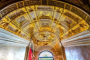 Ceiling Scala D Oro Palazzo Ducale Doge`s Palace Venice Italy