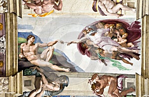 Ceiling in the Sistine Chapel