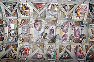 Ceiling in the Sistine Chapel