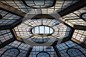 Ceiling of the spiral stairs of the Vatican