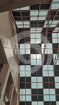 Ceiling with Square Skylight Windows