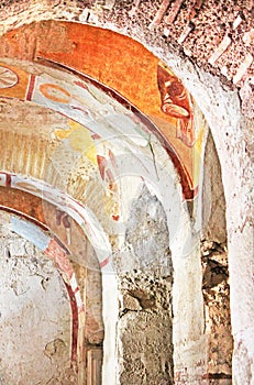 Ceiling in St. Nicholas church in Demre, Turkey