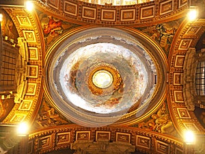 Ceiling of St. Peters Basilica, Rome