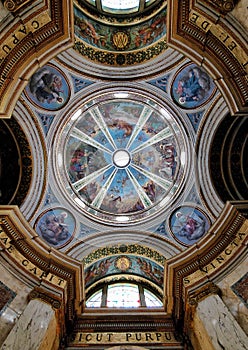 Ceiling of Stella Maris Monastery in Haifa, Israel