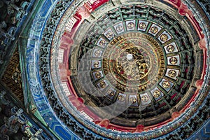 Ceiling of a temple in Beijing, China