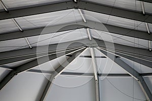 The Ceiling of the Truss Structure at the Construction site