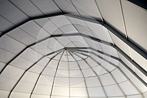 The Ceiling of the Truss Structure at the Construction site