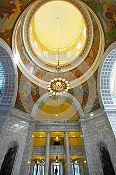 The ceiling of Utah State Capitol in Salt Lake city